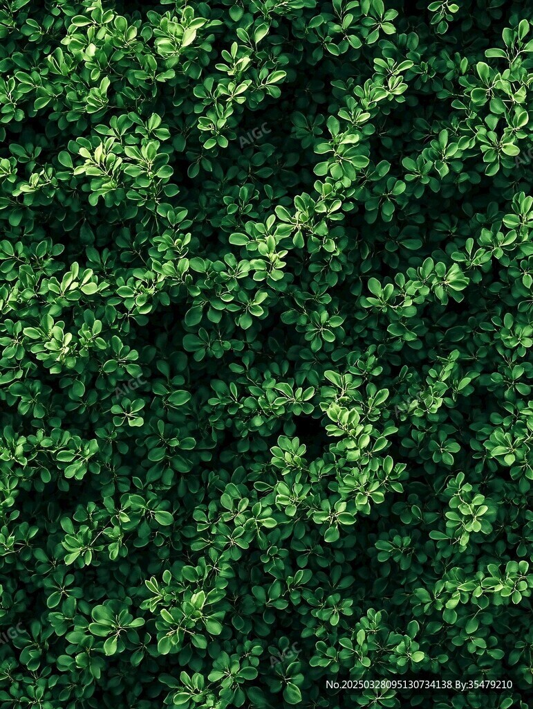 翠绿繁茂的植物叶片纹理