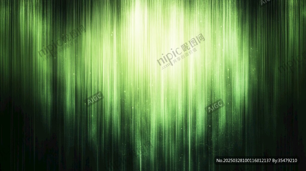绿光渐变抽象动感背景图