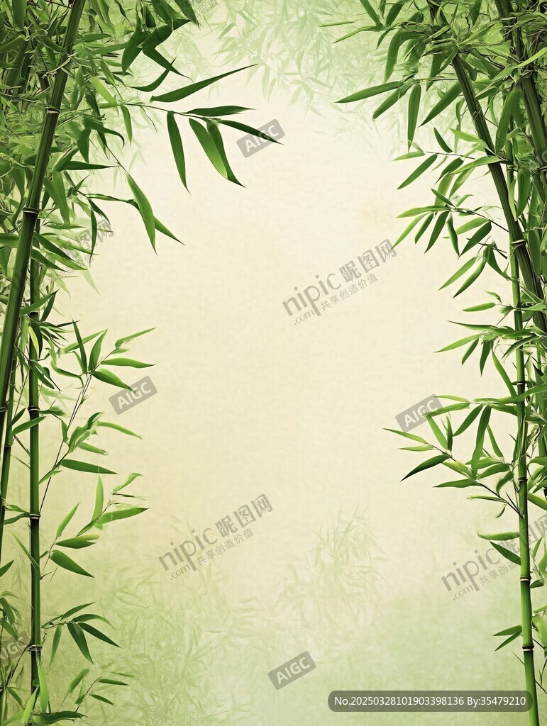 清幽竹林背景图