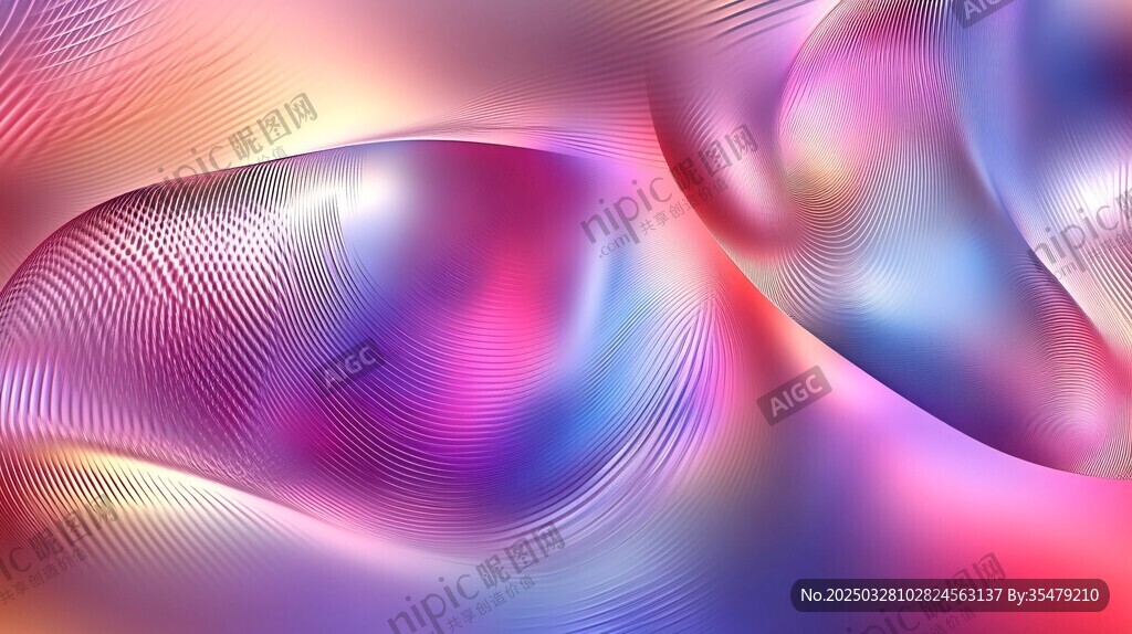梦幻渐变流体艺术背景图