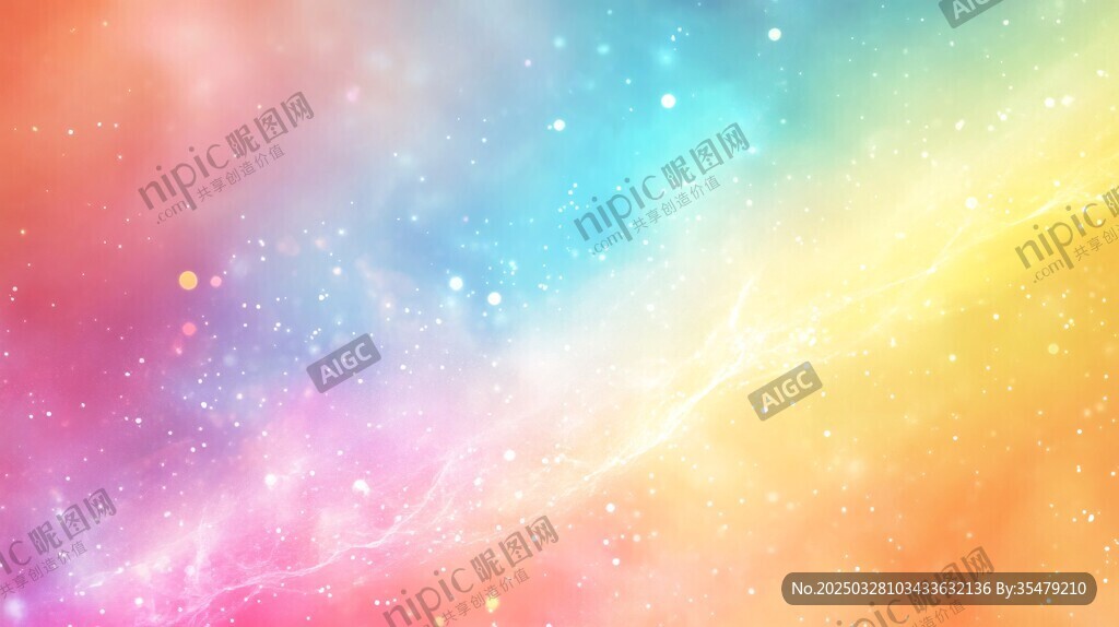 梦幻炫彩星空背景图