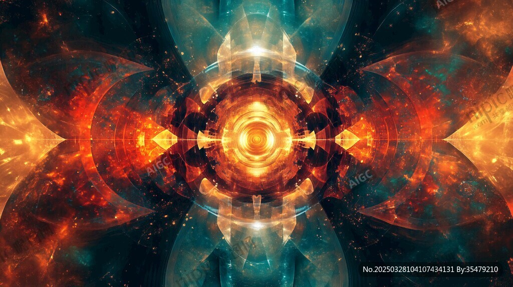 炫彩科幻宇宙能量爆发画面