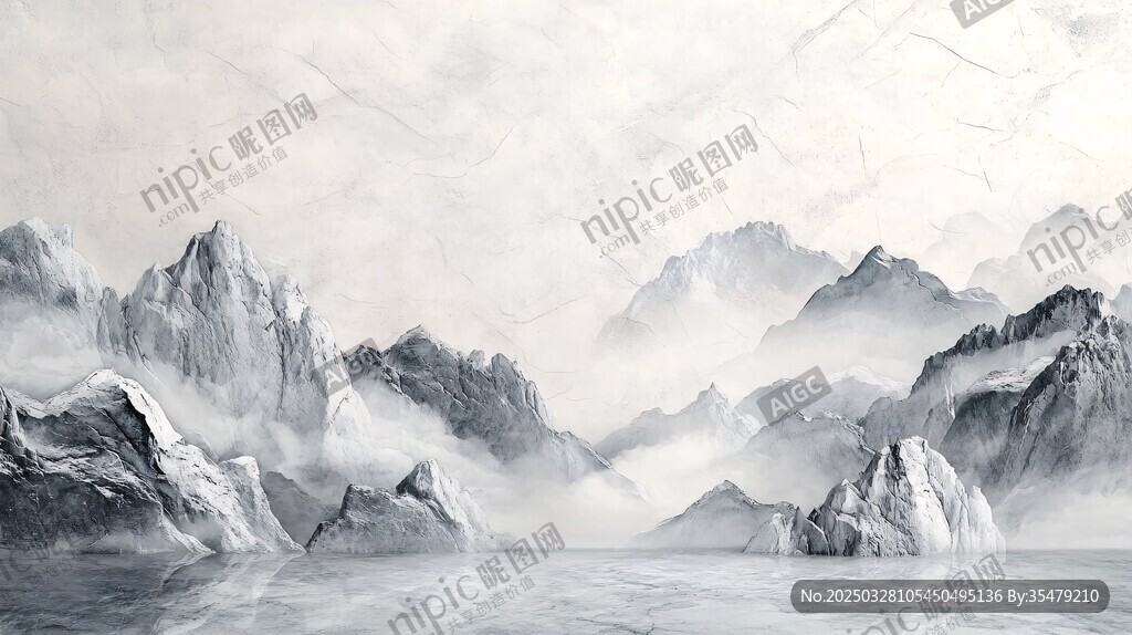 水墨山水意境图