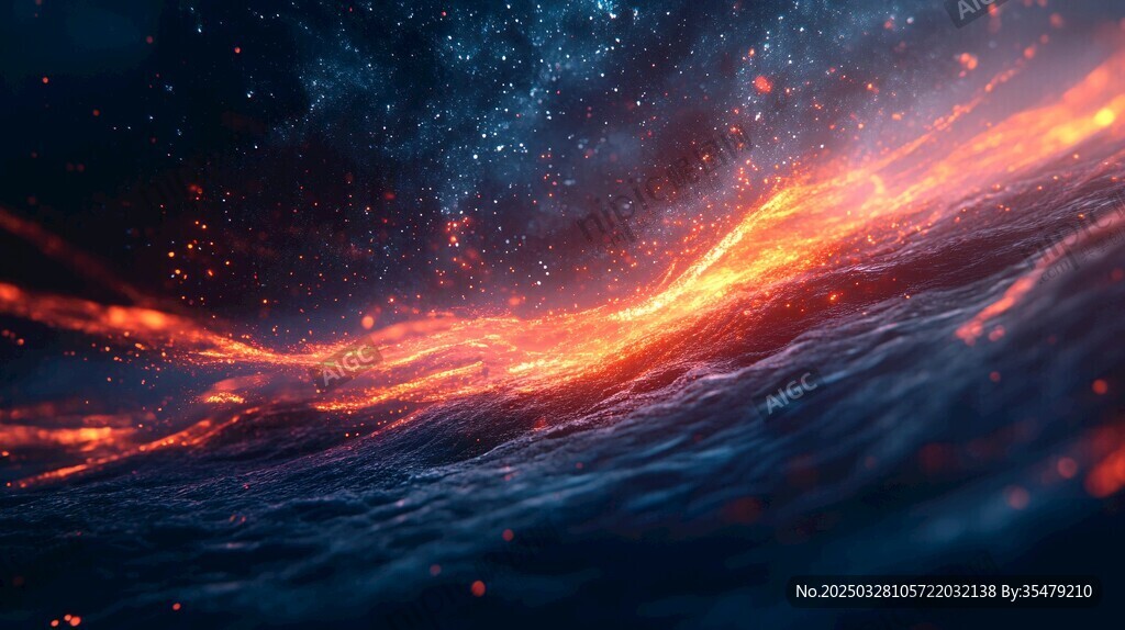 梦幻宇宙中的炫彩能量流