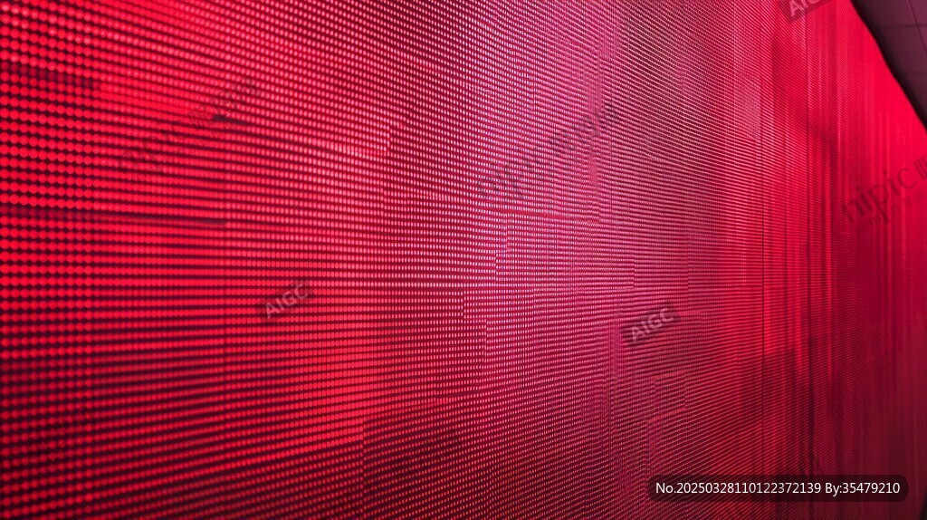 红色线条科技感背景图