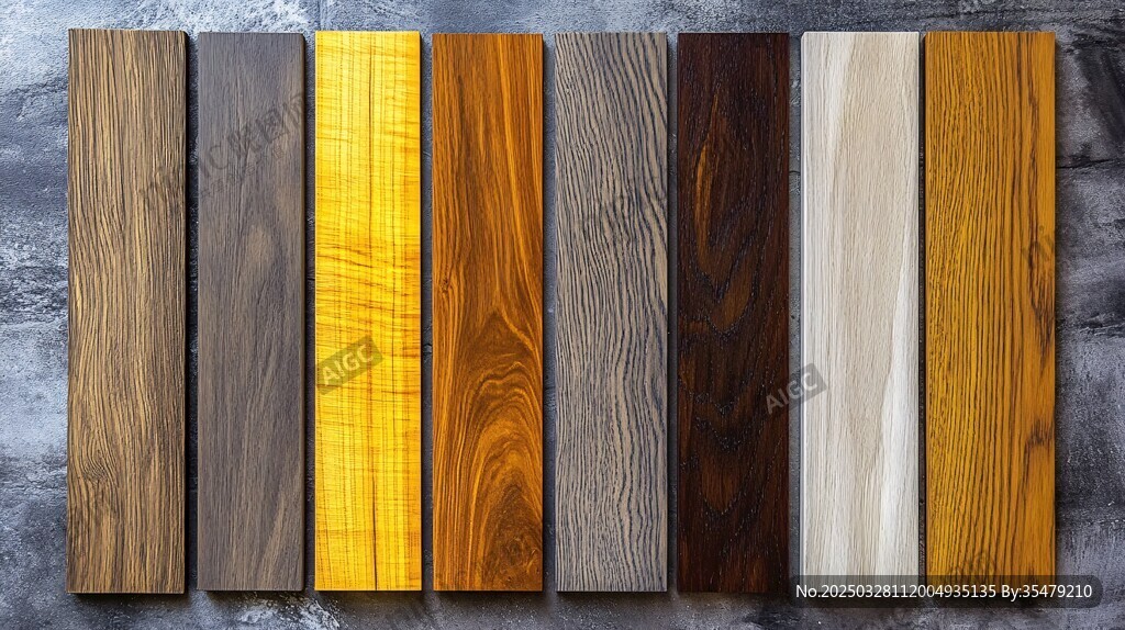 多样木纹板材展示
