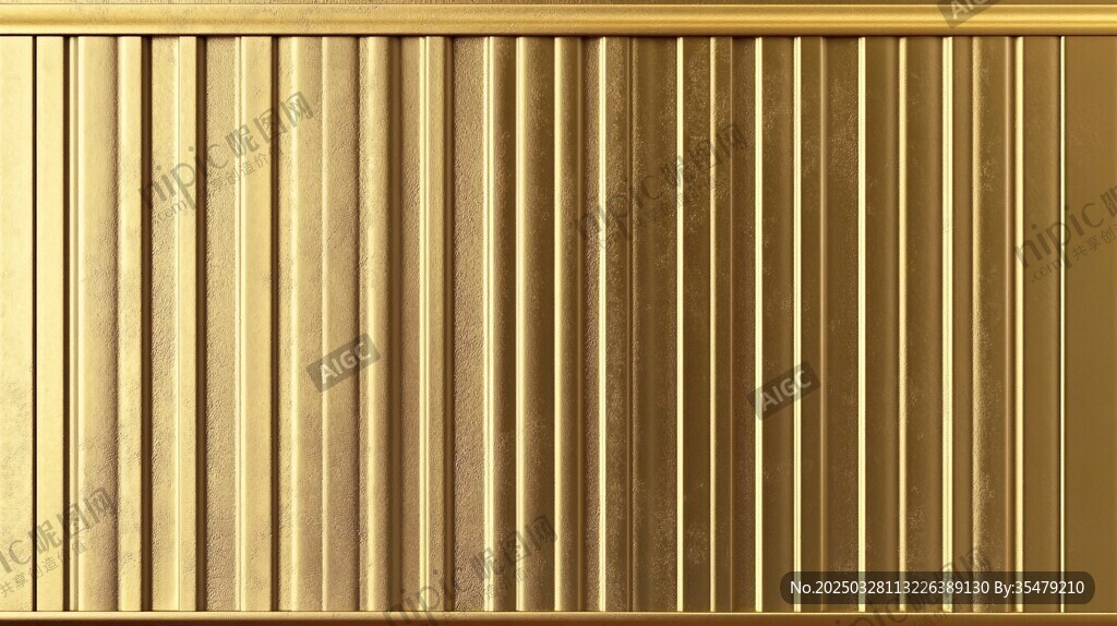 金色条纹金属质感背景