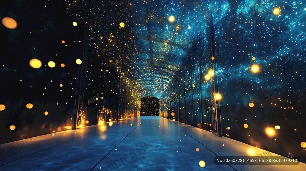 梦幻星空隧道沉浸式场景