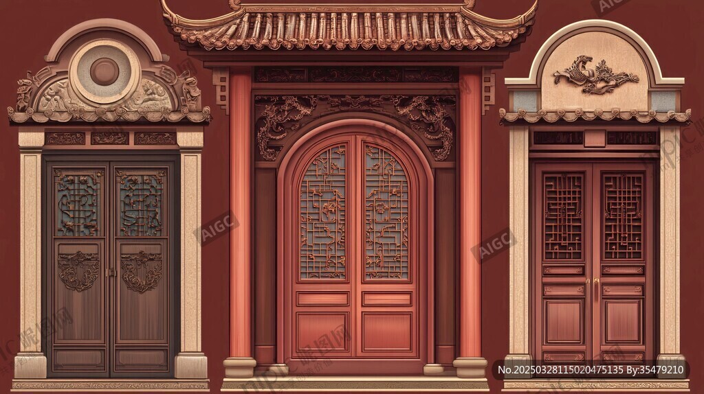 中式古典门饰精美展示