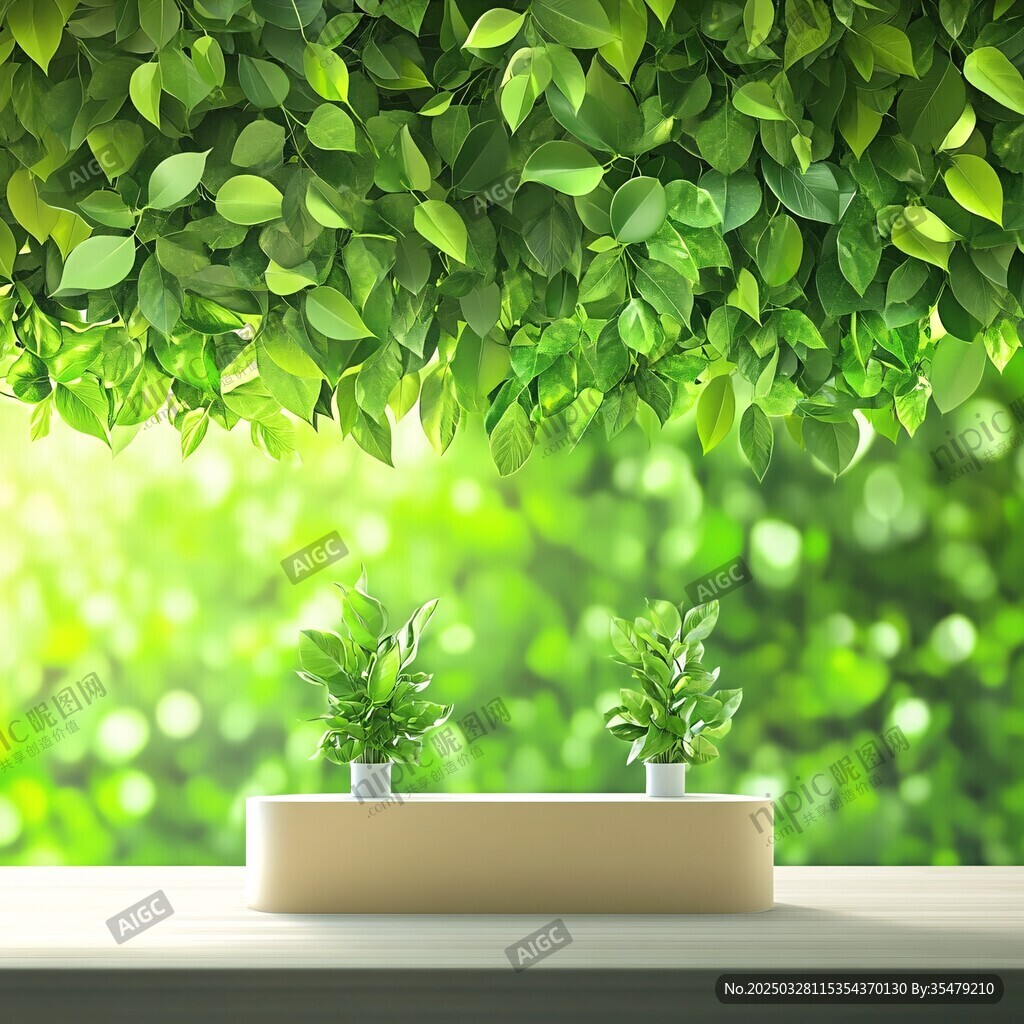 绿意盎然的桌面植物景观