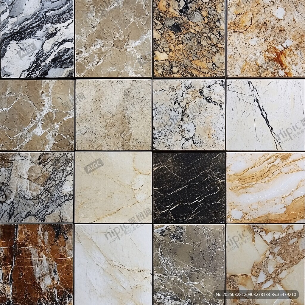 多样大理石纹理精美展示