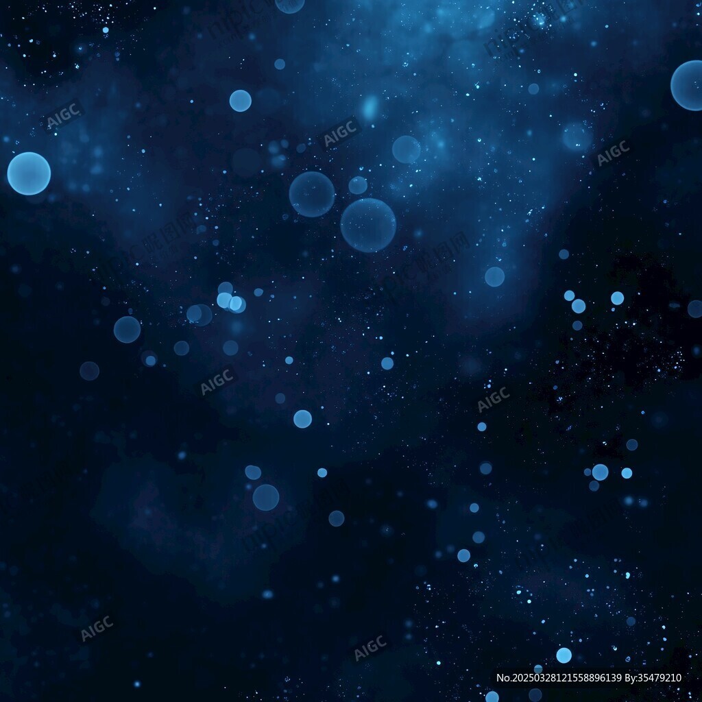 梦幻蓝色星空光斑背景图