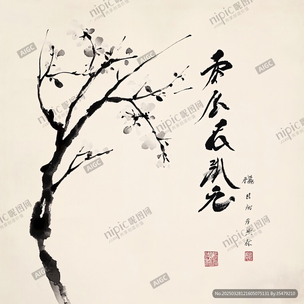 墨梅图 东方诗意美学意境