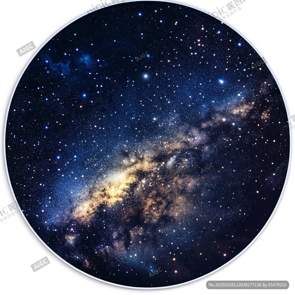 梦幻璀璨的宇宙星空图