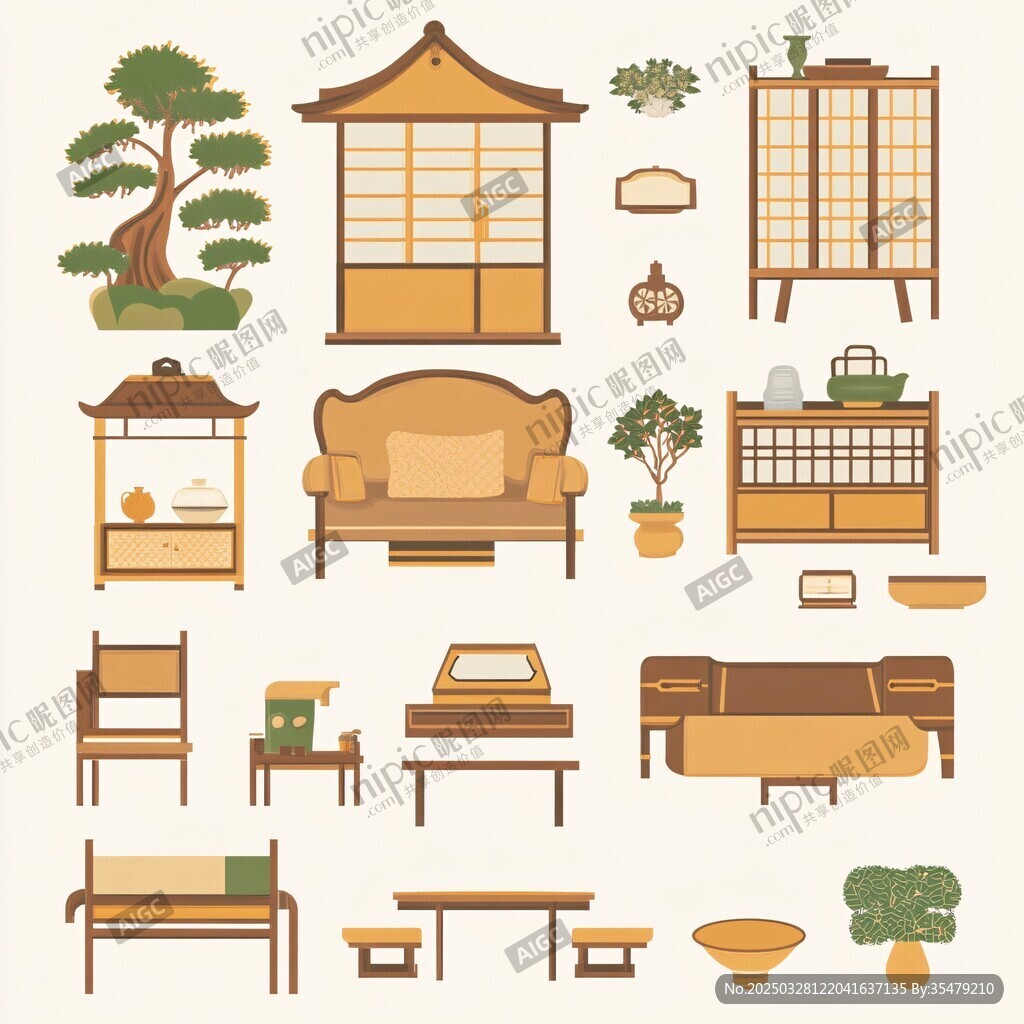 日式家居装饰与家具元素