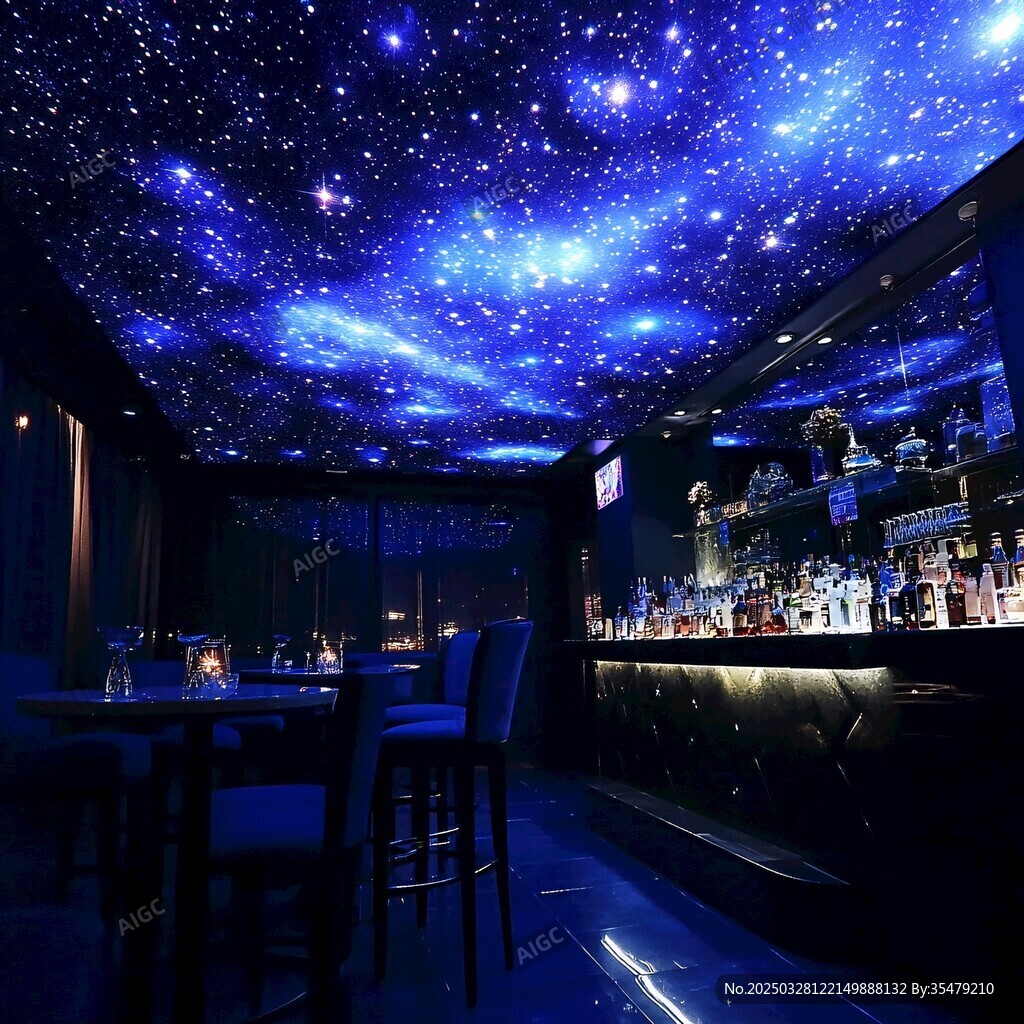 星空主题酒吧梦幻空间
