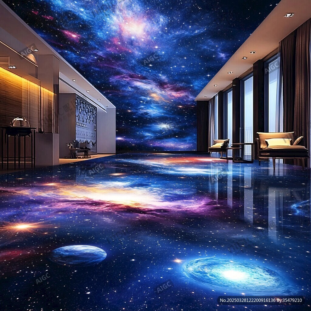 梦幻星空主题室内空间设计