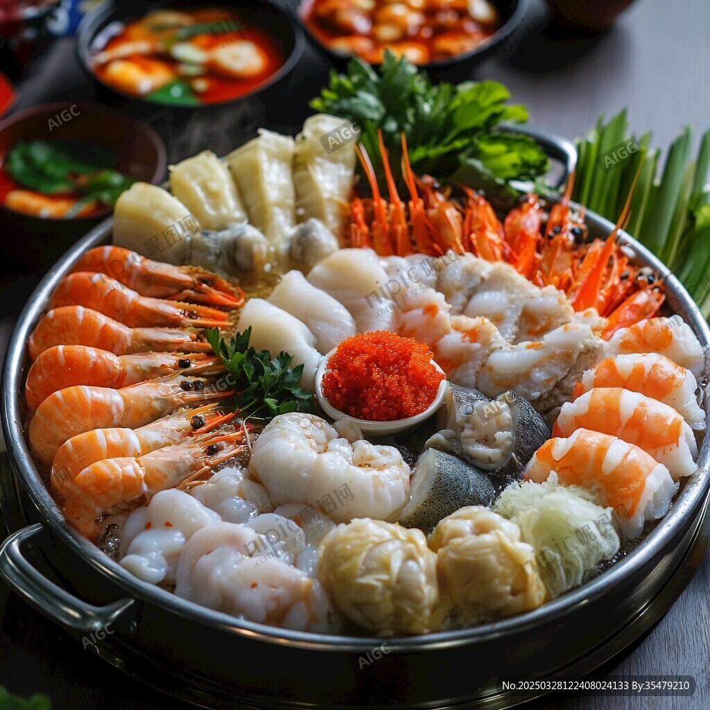 海鲜拼盘 多样美味盛宴