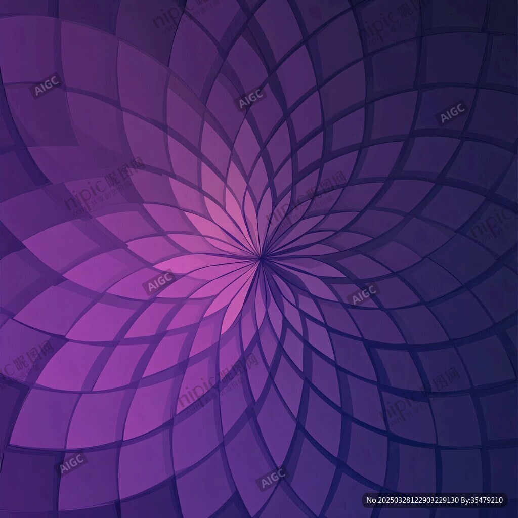 紫色渐变几何花朵背景图