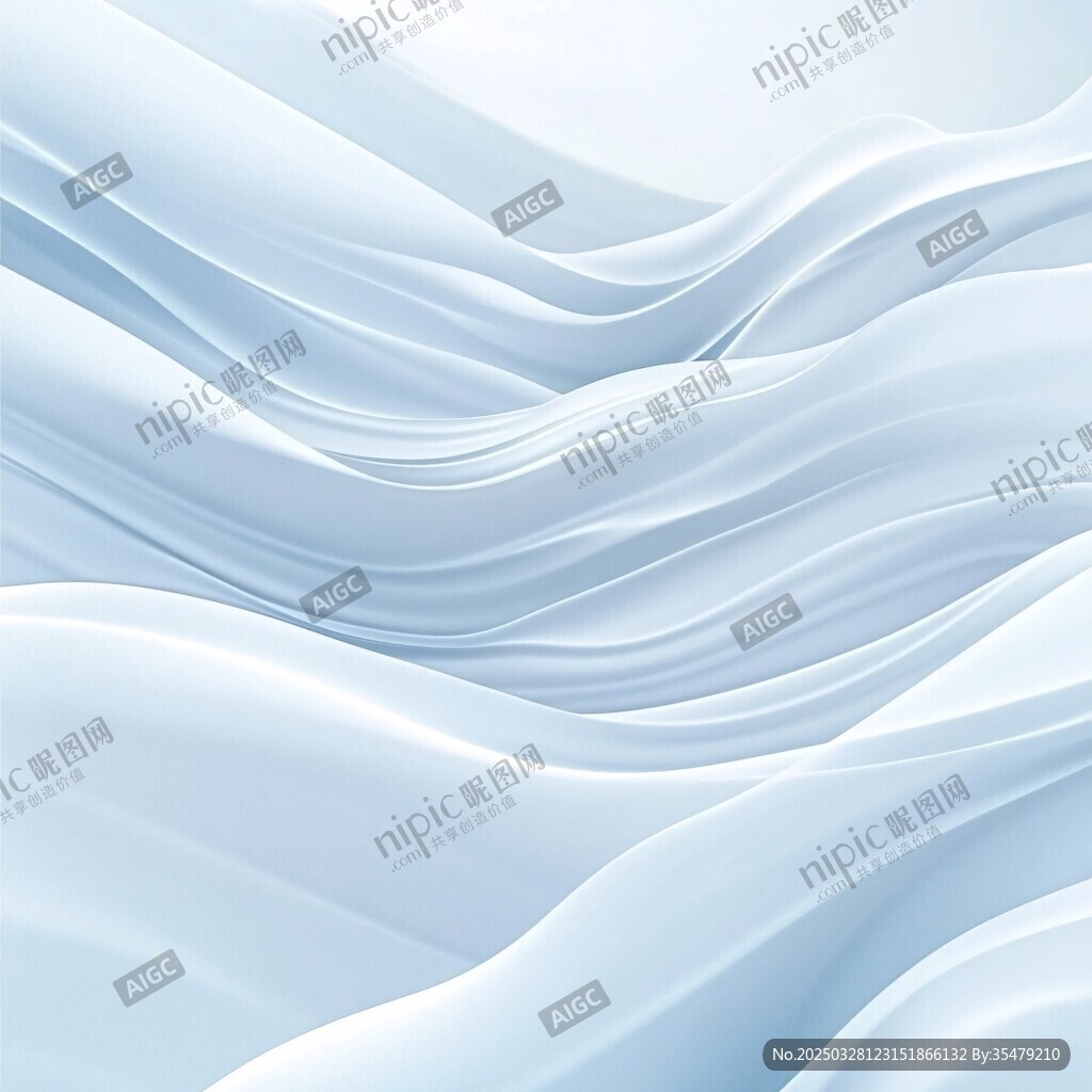 浅蓝色流动波纹背景图