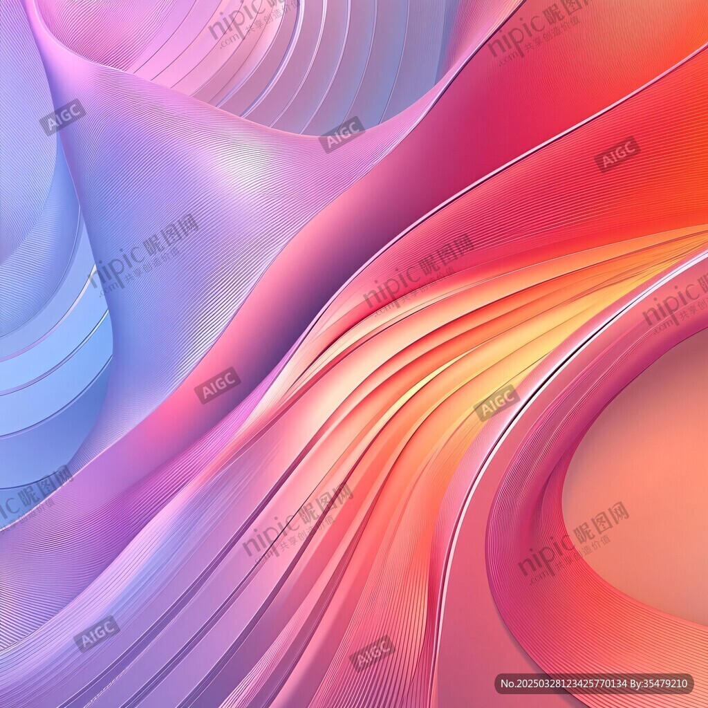 梦幻渐变流体艺术背景图