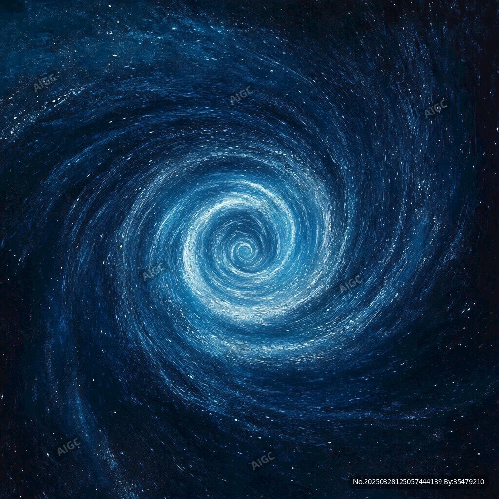 梦幻蓝色星空漩涡