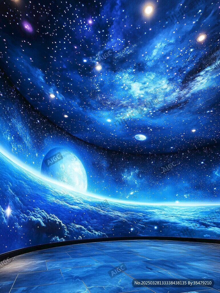 梦幻星空宇宙全景画面