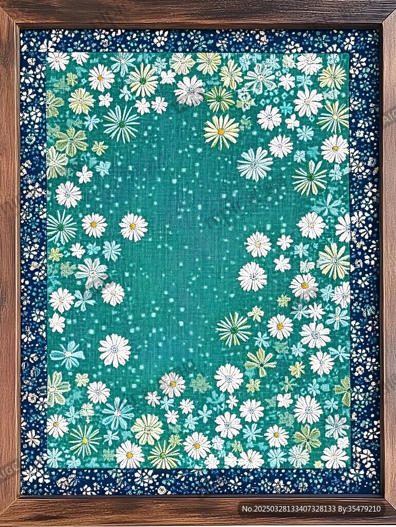 清新花卉图案装饰画