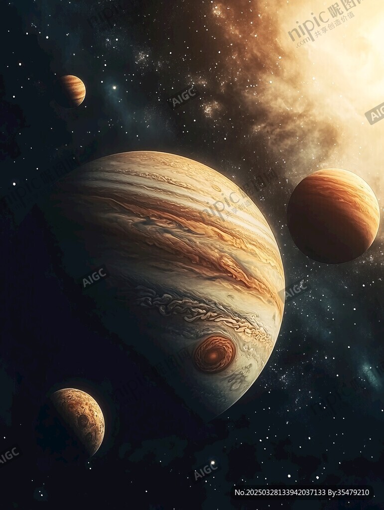 星际中的壮丽行星景观