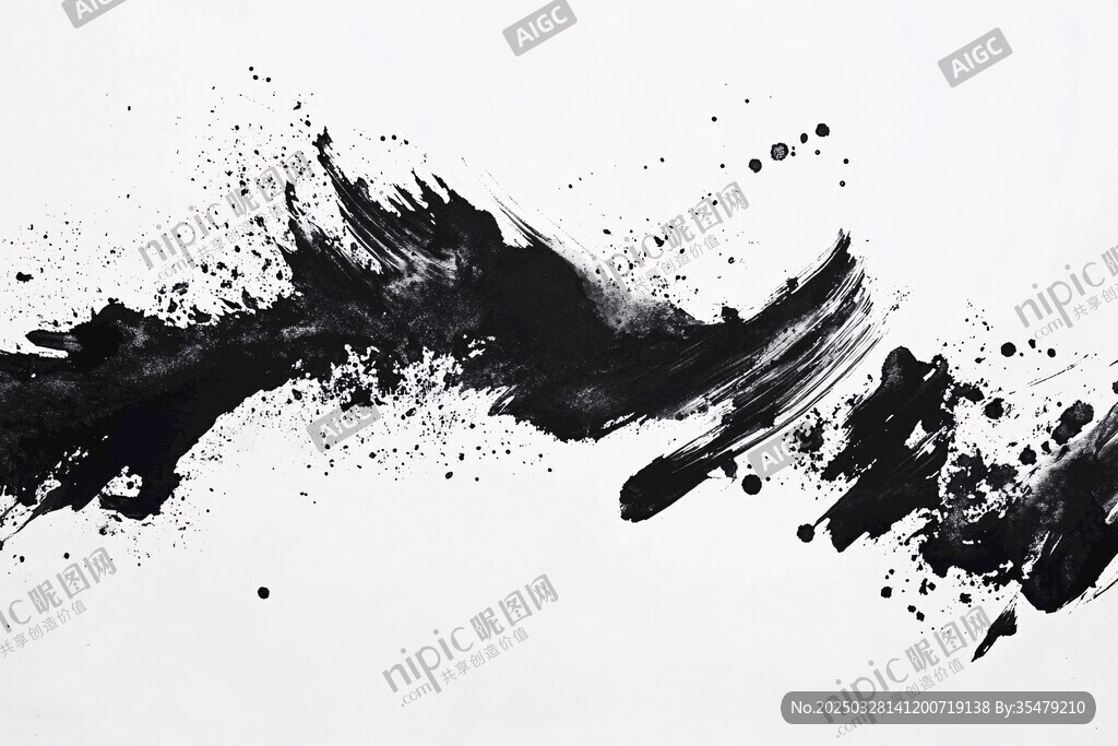 墨韵飞扬 水墨笔触艺术