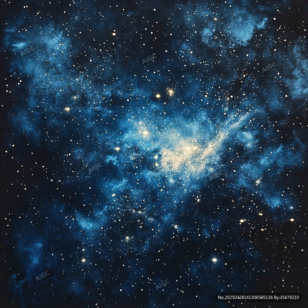 梦幻深邃的浩瀚星空景象