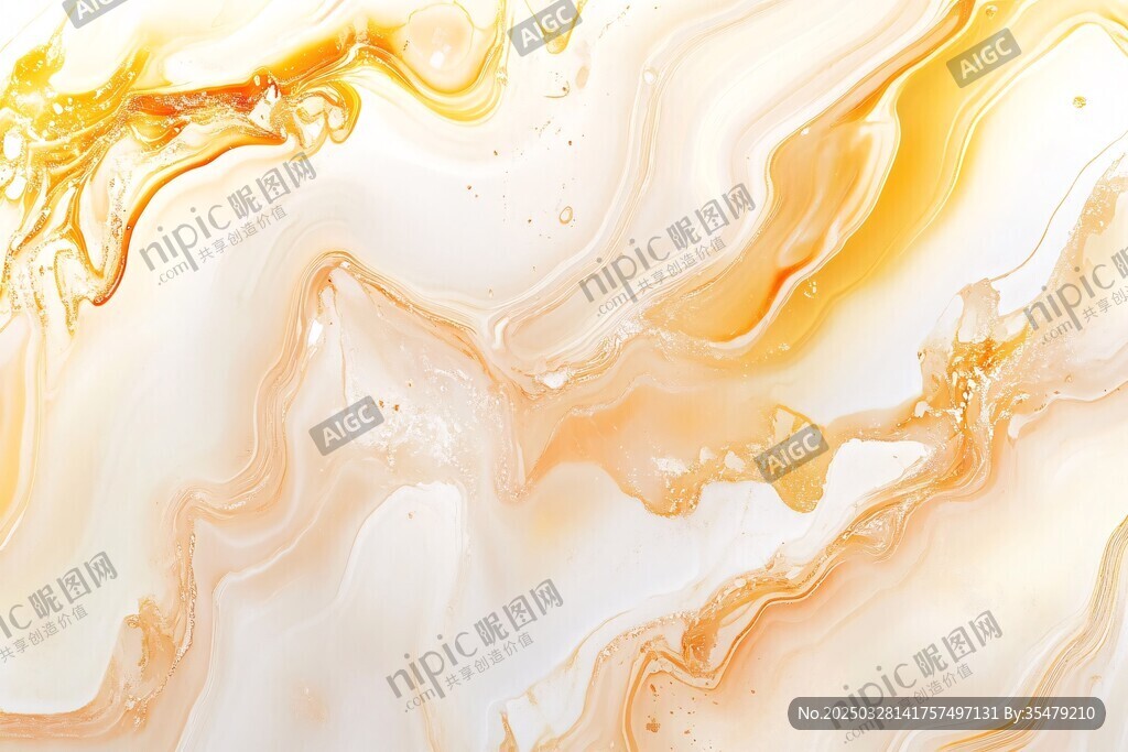 流动金白抽象艺术纹理