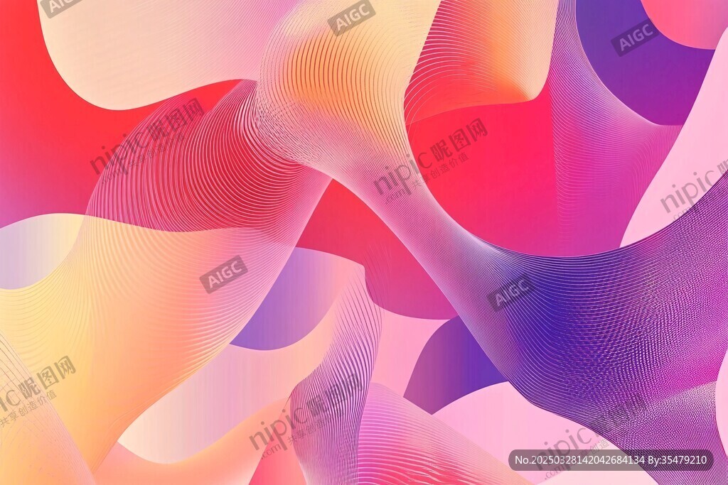 梦幻渐变流体抽象背景图