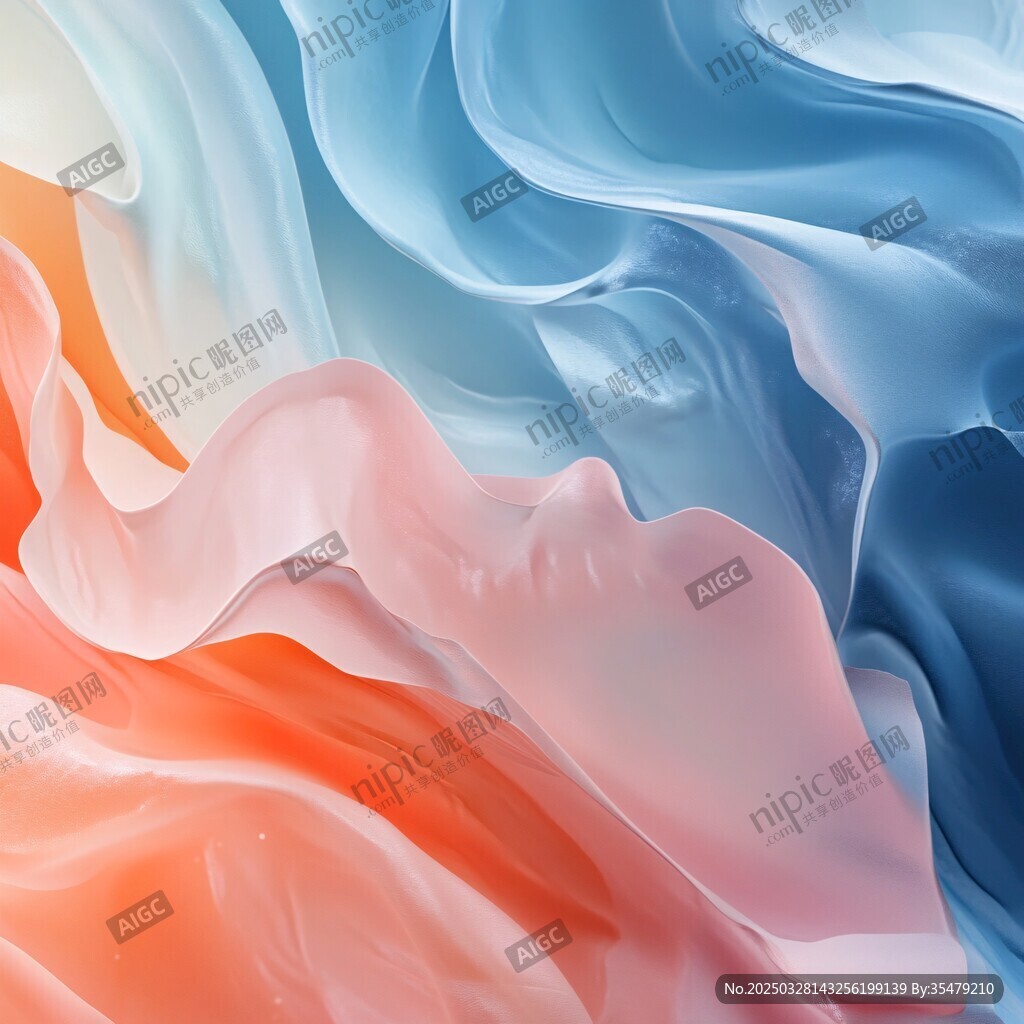 梦幻色彩流动抽象背景图