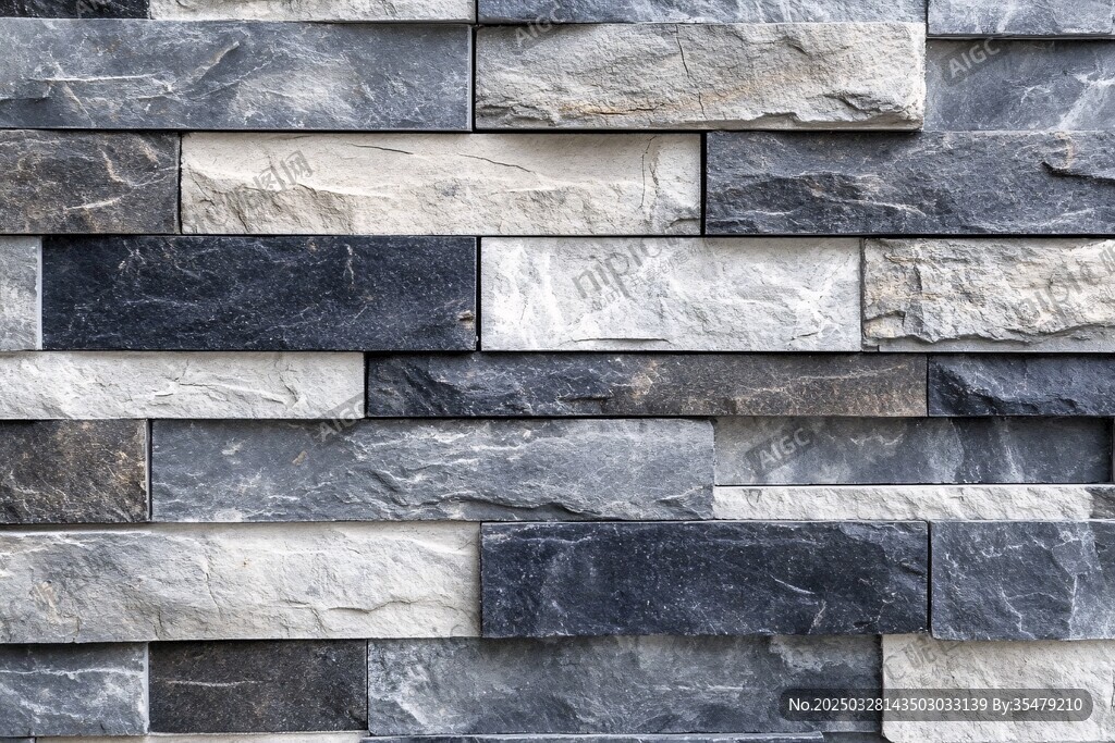 石砌墙面纹理特写