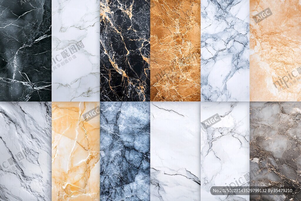 多样大理石纹理展示