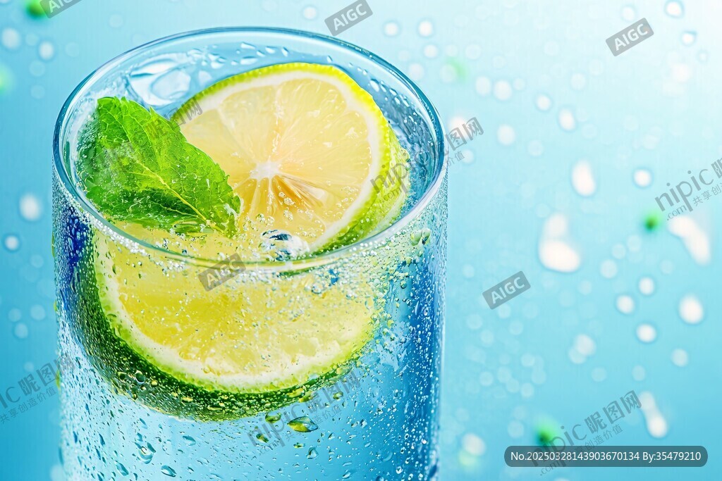 清凉青柠气泡水 沁爽一夏