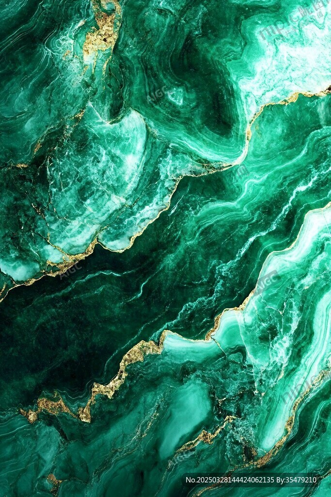 翠绿大理石纹理背景图