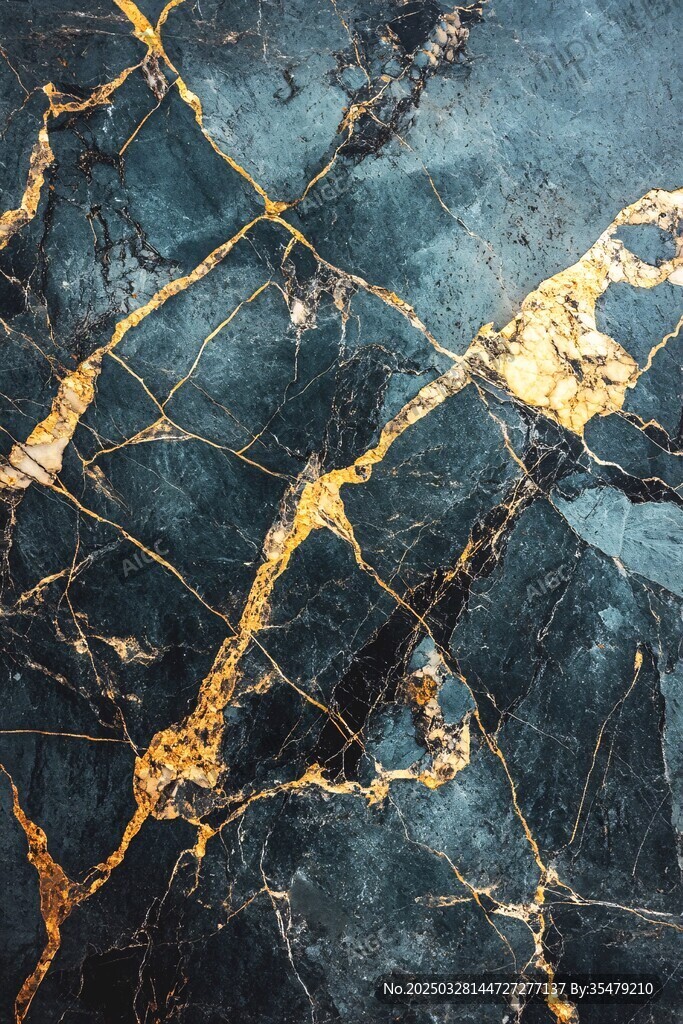 墨绿金纹大理石纹理