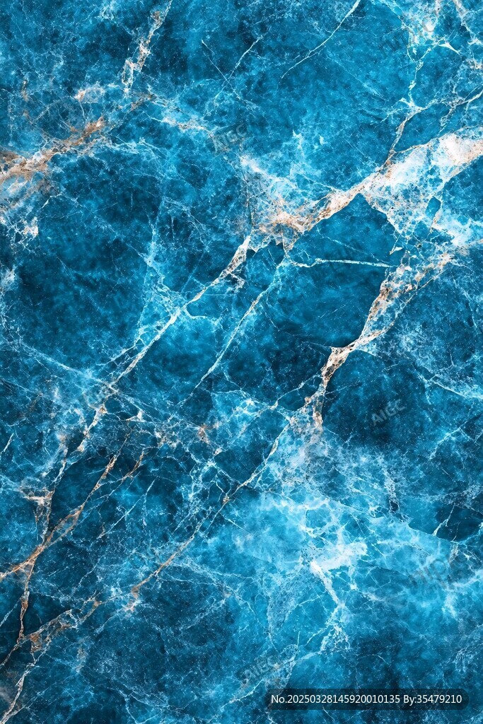 蓝金大理石纹理背景