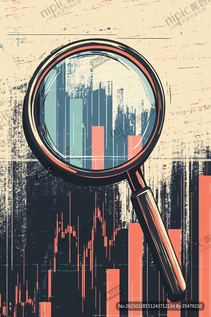 放大镜下的金融图表分析