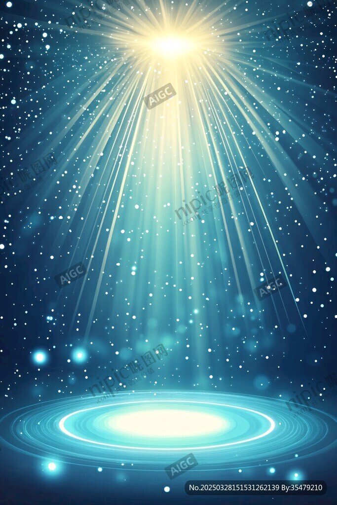 梦幻星空下的光芒绽放