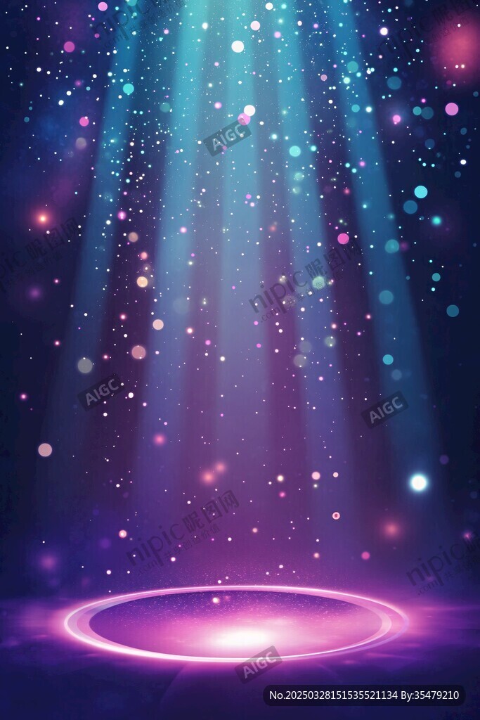 梦幻舞台聚光灯背景特效