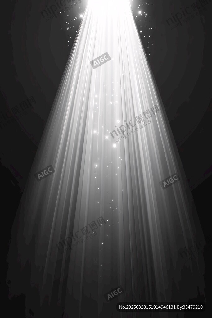 聚光灯下的梦幻光束