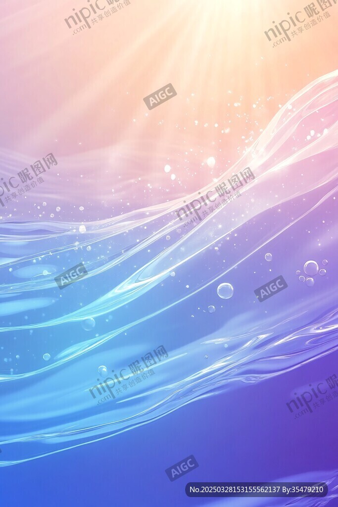 梦幻海洋之光与波