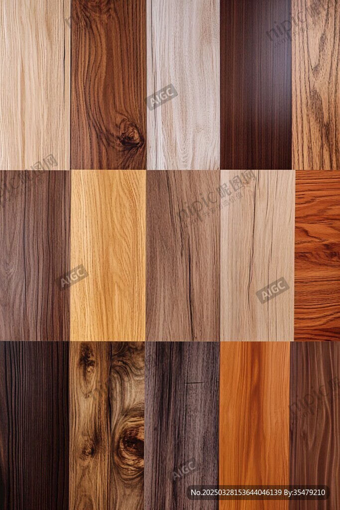 多样木纹板材纹理展示