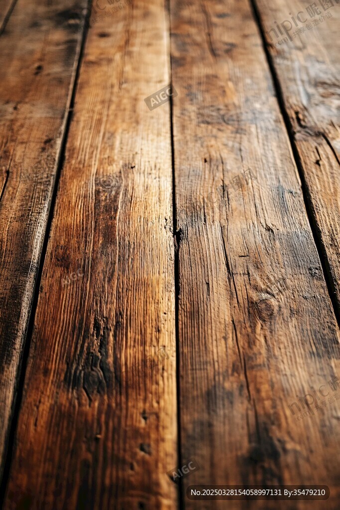 复古木质地板纹理特写
