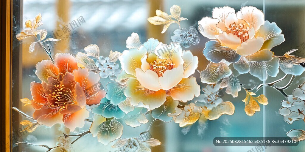 精美立体花卉装饰艺术图