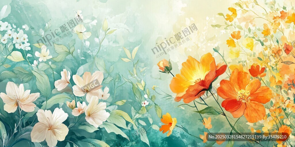 春日繁花烂漫景致