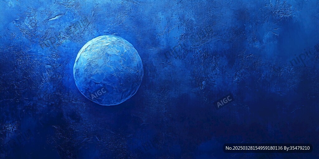 蓝色梦幻星球宇宙图景